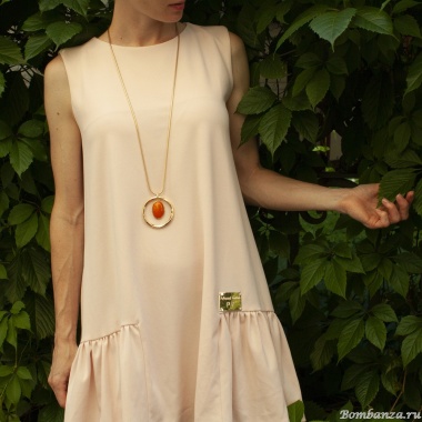 Колье Fiore Luna, ORANGE OPAL